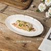 Procesamiento de Fábrica Personalizado Cerámica Repujada Cocida en Horno Vajilla Platos Tazones y Platos Set OEM con Imágenes y Muestras Logo