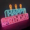 Letrero Luminoso de Mano para Bar LED Ejecutivo Consumo de Brindis Estrella Luminosa de Mano Cielo Estrellado KTV Letrero Feliz Cumpleaños