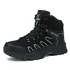 Zapatos de senderismo para hombre de gran tamaño transfronterizos para otoño e invierno, zapatos de trekking altos para hombre con forro de vellón para abrigar, botas de nieve para exteriores para hombre