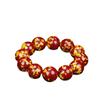 Pulseira de areia de realgar de cristal para homens e mulheres pulseira de cinábrio vermelho e amarelo misturados joias de areia de cristal fornecimento ao vivo
