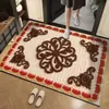 Fabricante de felpudo de entrada estilo lana 3D transfronterizo, alfombrilla de baño, alfombrilla de tierra de diatomeas, alfombrilla de baño antideslizante
