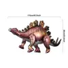 Novo Balão Tridimensional Dinossauro Triceratops Tiranossauro Rex Filme de Alumínio Animal da Selva Decoração de Festa de Aniversário Infantil