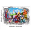 Pegatinas de Pared Decorativas Autoadhesivas de Dibujos Animados de Spider-Man, Amigos Fantásticos y Vengadores Transfronterizos para Habitación Infantil