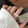 Anel de Verão Versátil em Prata de Lei S925 para Mulheres, Nicho High-End Moda de Luxo Leve Temperamento Que Não Desbota Anel de Dedo Indicador