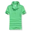 Yibaid Cbj-W Camisa Polo de Algodón Puro para Mujer de 230g con Cuello Solapa y Mangas Cortas Uniforme de Clase Personalizado Uniforme de Fábrica Ropa de Trabajo