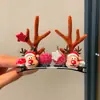 Pinza para el Cabello de Astas de Reno Navideño Accesorios para Tocados 2026 Nuevas Pinzas Laterales para Niños Pinzas Pequeñas Lindas Diadema Navideña