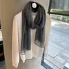 Bufanda de Textura Arrugada Estilo Coreano para Mujer, Chal Delgado de Punto para Primavera y Otoño, Atmósfera de Alta Gama, Bufanda de Seda para Vestir en Capas