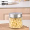 Pote de Vidro Selado Pote de Armazenamento Caixa de Armazenamento de Grãos para Cozinha Pote de Armazenamento Pote de Chá Garrafa Selada de Grau Alimentício À Prova de Umidade