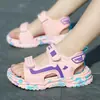 Sandálias de verão para meninos com solas macias, antiderrapantes, respiráveis, sapatos de praia para crianças maiores, sandálias casuais leves para meninos pequenos