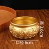Adornos Cuenco de la Riqueza Cornucopia Cuenco de la Riqueza Artesanías de Metal Oro Arena Lingote de Oro Pequeño Latón Sólido Wufu Cornucopia