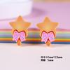 Accesorios de Resina Galleta Unicornio Arcoíris Crema Funda para Teléfono Horquilla para el Cabello de Niños Correa de Cuero Bolsa de Material DIY