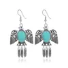 Pendientes de Traje Bohemio de Múltiples Piezas Pendientes Retro de Estilo Étnico con Calado de Pájaro Golondrina Pendientes Geométricos Retorcidos para Mujer