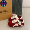 Super Populares Versáteis Sapatos de Treino Alemães de Solado Grosso Plataforma Aumentadora de Altura Feminina 2026 Novos Outono Solado Plano Esportivos Casuais Sapatos de Pão