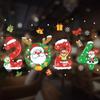 Adesivos de Natal Novos Transfronteiriços Adesivos de Janela Suprimentos de Decoração de Natal Adesivos Eletrostáticos Adesivos de Vidro Sem Marcas Adesivos Coloridos de Ano Novo Pintura