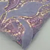 Nuevo Bordado por Computadora al por Mayor Adorno de Bordado de Lentejuelas con Patrón Geométrico Tela de Moda para Vestido Qipao de Primavera y Verano