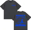 Rapper Nskk Kombate Merchandise do Álbum Camiseta Roupas Masculinas Moda Gótica High Street Camiseta de Algodão Masculina