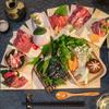 Celebridad de internet especial barbacoa madera plato escalera escalonada estilo japonés de 12 capas plato creativo vajilla restaurante olla caliente