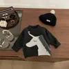 Suéter Infantil Tendência Cool Outono e Inverno Novo Estilo Coreano Bebê Elegante com Franjas Malha Protetora Roupa de Bebê da Moda