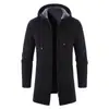 Cárdigan de moda handsome todo partido con forro polar Otoño e Invierno transfronterizo Suéter exterior de chenilla Suéter de punto Abrigo de suéter Abrigo para hombre Pantalón