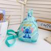 Nueva Bolsa de Pecho Infantil de Comercio Exterior Moderna Linda Personaje de Dibujos Animados Estampado Stitch Bolsa Cruzada Ligera para Niños Venta al por Mayor