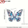 Día de San Valentín Moda Divertida Exquisitos Elegantes Mini Brillantes Coloridos Mariposa de Dibujos Animados Acrílico Ligeros Duraderos Pendientes