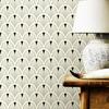 Papel Tapiz de Dormitorio Estilo Francés Villa Revestimiento de Pared de Alta Gama Mural para Casa de Huéspedes Fondo Geométrico Simple Estilo Americano Lujo Ligero en Forma de Abanico