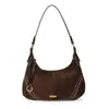 Nova Bolsa de Axila Fosca da Moda para Mulheres Bordado Retro Europeu e Americano Bolsa de Ombro Simples Elegante Bolsa Transversal de Grande Capacidade