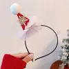 Faixa de Cabeça com Galhos de Natal, Grampo de Cabelo Bola de Pelo da Floresta, Faixa de Cabeça Fofa para Meninas Crianças, Decorações de Natal