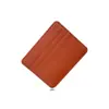 Porta-Cartões Pequeno de Grande Capacidade Slim Simples com Vários Compartimentos para Cartões, para Homens e Mulheres, Porta-Cartões de Couro PU Exquisito, Porta-Cartões, Venda por Atacado