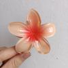 Pinza para el Cabello de Flor de Plumeria para Mujer, Pinza de Tiburón Floral, Accesorio Estilo Vacaciones en la Playa, Pasador, Adorno para el Cabello, Pinza para el Cabello