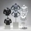 Mannequins de vitrine de loja de roupas com plataforma de meia-calça modelo esportivo para homens Mannequins de corpo falso para homens e mulheres Bonecos