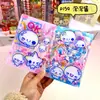 Caderno Original Cartoon A7 Acrílico de Folhas Soltas, Caderno de Estudante Anime Estética Fofa Feminina