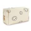 Bolsa de Cosméticos de Carita Sonriente Más Vendida de Amazon, Bolsa de Cosméticos Impermeable de PU de Aspecto Elegante, Bolsa de Cosméticos Cuadrada de Almacenamiento Portátil para Viaje
