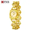 Reloj Popular Transfronterizo Oufani de Cuarzo con Alto Atractivo Estético, Reloj de Pulsera Cuadrado y Redondo Hueco de Aleación, Reloj de Pulsera Retro Impermeable para Mujer