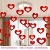 Balão Vermelho Romã para Casamento Camada Dupla Espessa Personagem Feliz Vermelho Decoração de Quarto de Casamento Decoração Metálica Conjunto de Balões de Casamento