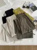 Pantalones Cortos de Papel de Oxígeno Hielo Delgado para Mujer Verano 2026 Estilo Coreano Petite Adelgazantes Versátiles Cropped Pierna Ancha Secado Rápido Casuales