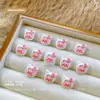 Linda Mezcla Mini Gato KT Castor Dibujos Animados Joyería para Uñas Cara de Bebé Resina Estéreo Decoración de Uñas Pequeños Accesorios