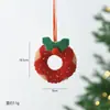 NUCHI Decoração de Natal Transfronteiriça Pingente de Feltro de Lã DIY Pentagrama Decorativo Feito à Mão Enfeite de Árvore de Natal