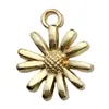 Pendente de Girassol Rosa em Liga de Ouro Kc Mais Vendido da Amazon Pingente Acessórios para Joias de Pulseira Colar DIY