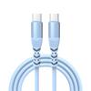 Cable de datos de carga rápida PD60W tipo C para Huawei Samsung Apple 15 20V3A línea de carga rápida de silicona