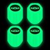 Tapa de válvula de neumático luminosa tapa de válvula de coche boquilla de aire para neumático de vacío de coche eléctrico decoración de cubierta de núcleo de válvula luminosa