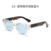 Nuevas Gafas de Sol Polarizadas de Moda con Montura de Acetato Sintético para Hombre, Elegantes Gafas de Sol de Montura Pequeña para Mujer, Varillas Transparentes de Gama Alta