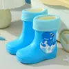 Botas de Lluvia para Niños Nuevas Dibujos Animados Lindas Niño Bebé Botas de Lluvia Niña Estudiante Niños Pequeños Zapatos de Agua Zapatos de Goma Impermeables