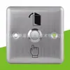 Interruptor de control de acceso oculto tipo 86 de acero inoxidable, botón de puerta de reinicio automático, panel de alimentación de puerta abierta, botón de desbloqueo de montaje superficial