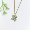 Collar de Acero Inoxidable para Mujer Joyería de Nicho Versátil Colgante de Cobre Cadena Elegante para Clavícula Joyería Cadena de Lujo Ligero