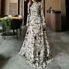 Em Estoque 2026 Europeu e Americano Novo Estilo Elegante e Gracioso Slim-Fit Estampado Vestido Longo para Mulheres, Vestido Flare Estilo Francês com Acabamento de Luxo