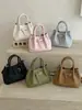 Bolso pequeño elegante y atractivo estilo coreano modelo nuevo 2026 bolso de mano de color liso bolso cruzado con patrón tejido bolso de mano exquisito