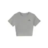 Camiseta Blanca de Hombros Caídos con Cuello Redondo y Mangas Cortas para Mujer, Nuevo Estilo Americano de Verano, Chica Picante, Top Sencillo con Diseño de Letras