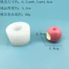 Molde de Silicona de Manzana 3D Realista para Navidad, Grado Alimenticio, DIY Mousse, Pastel, Vela Aromática