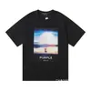 Camisa Roxa Masculina Feminina High Street Camisetas Masculinas 2024Ss Whi